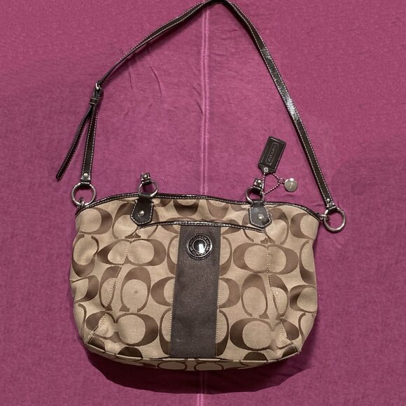 Coach Jacquard Tote Bag # F19203. FIXER - UPPER!!! - Picture 1 of 10